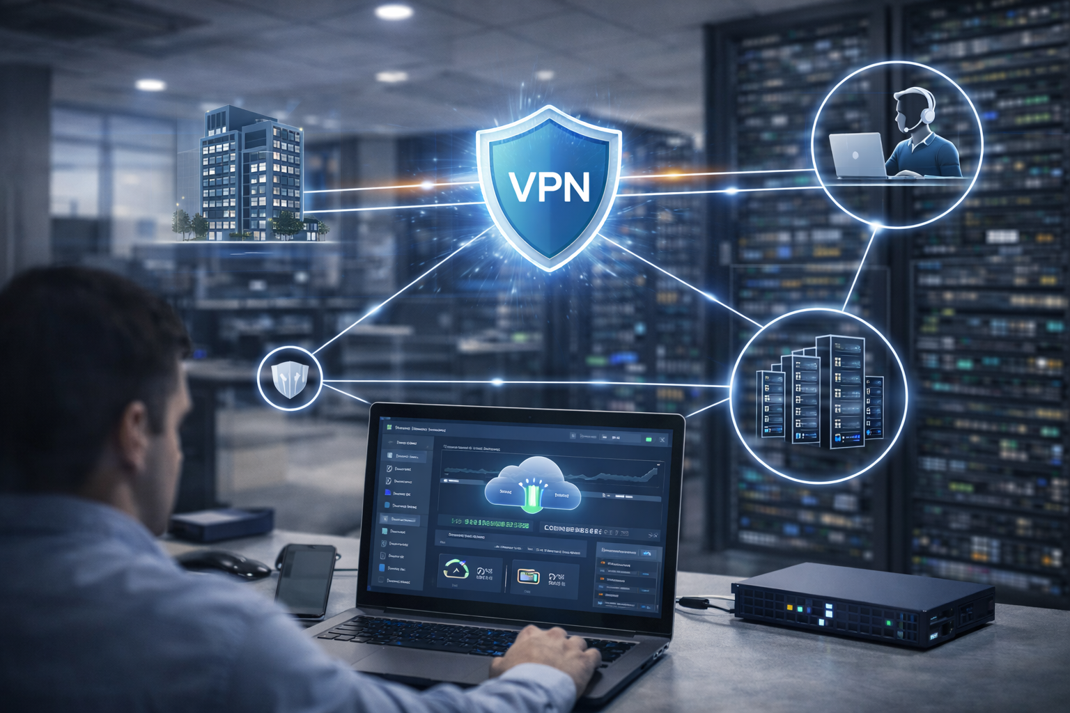 شبكات VPN وحلول وصول آمن عن بُعد