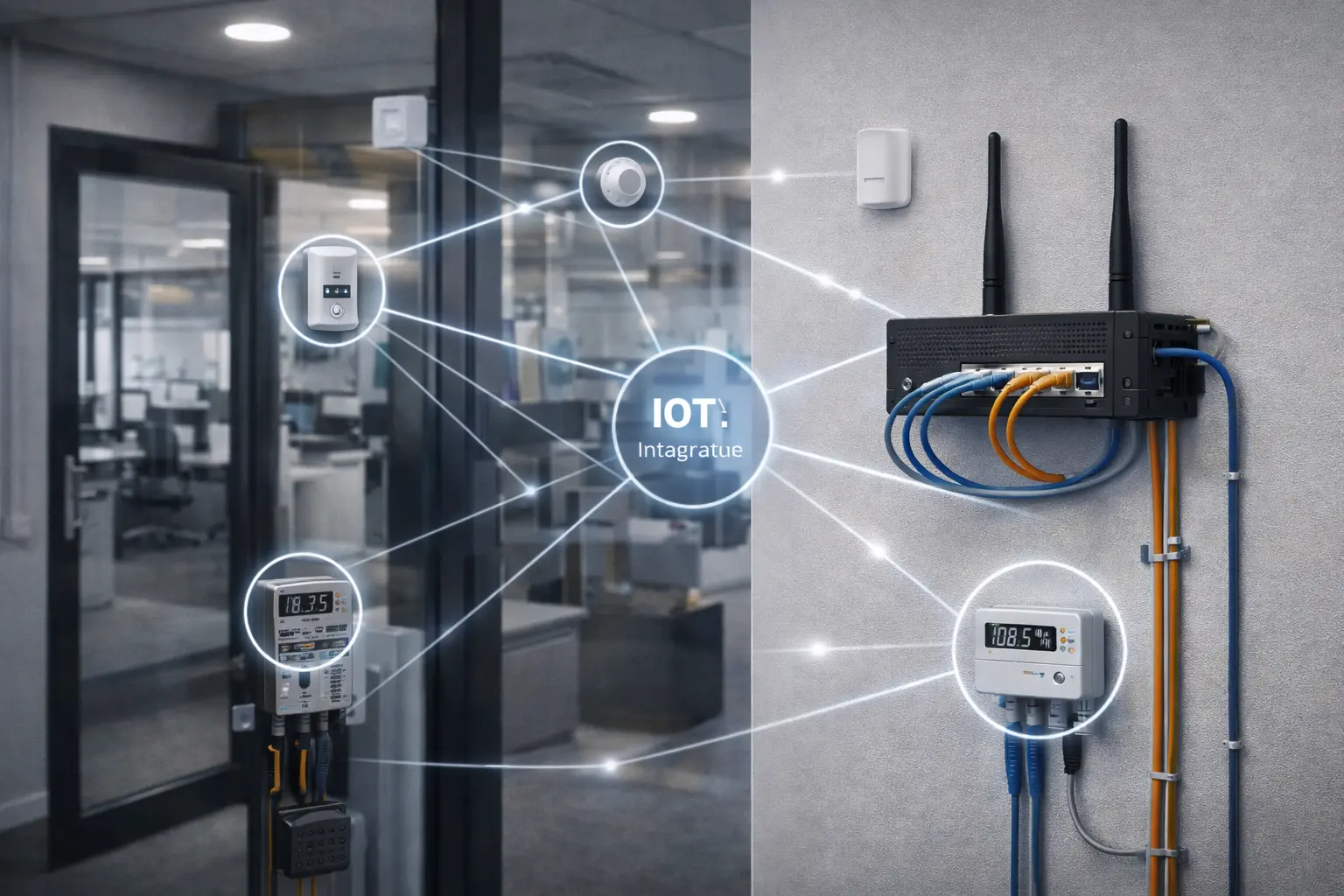 دمج أجهزة إنترنت الأشياء ضمن بيئة شبكية متكاملة